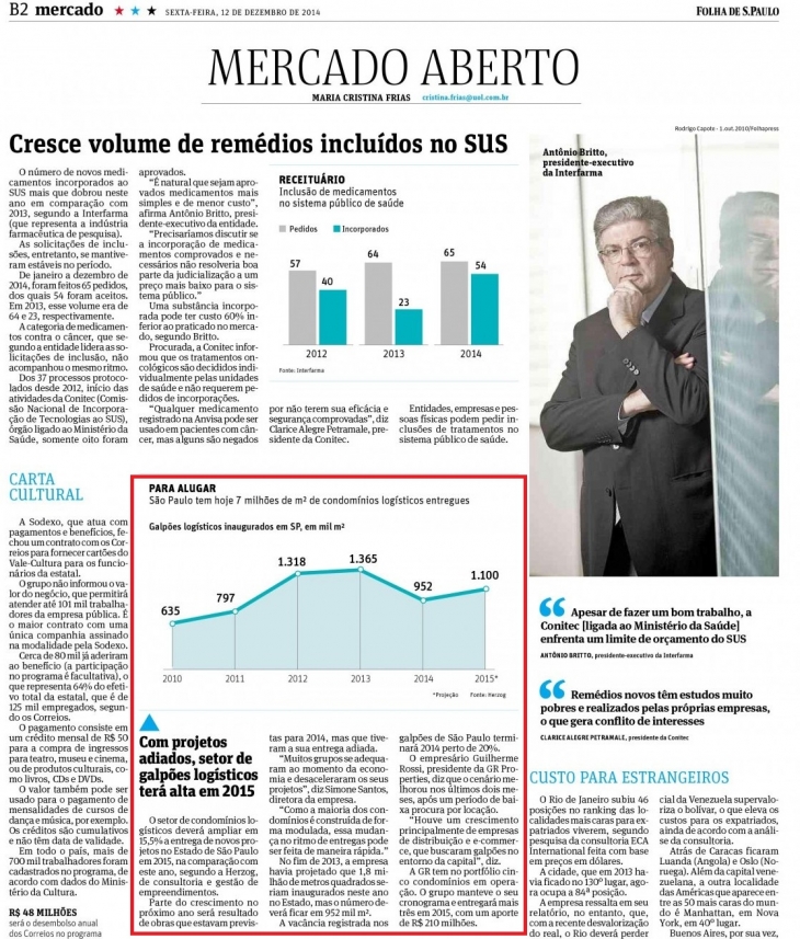 Folha de S&atilde;o Paulo publica estudo da Herzog