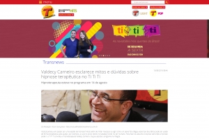 Valdecy Carneiro concede entrevista &agrave; R&aacute;dio Transam&eacute;rica