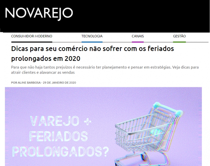 Grupo Life Brasil  saiu no portal da revista No Varejo