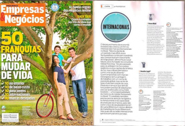 Revista Pequenas Empresas &amp; Grandes Neg&oacute;cios traz mat&eacute;ria com a House Maid