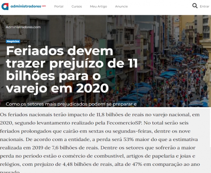 Grupo Life Brasil no portal Administradores.com