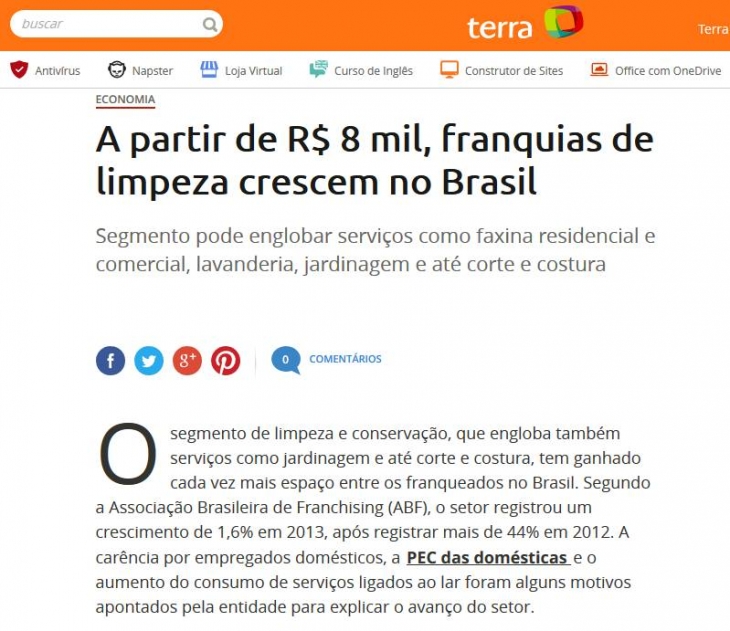 Terra publica mat&eacute;ria com a House Maid